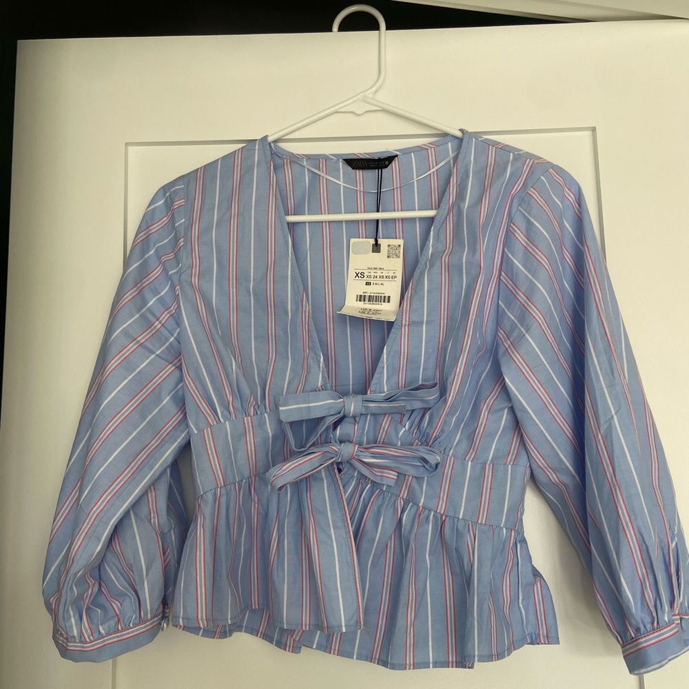 Zara Portugal Tie Top